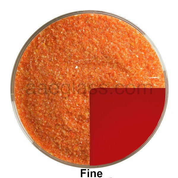 Bullseye Pimento Red Opalescent Frit