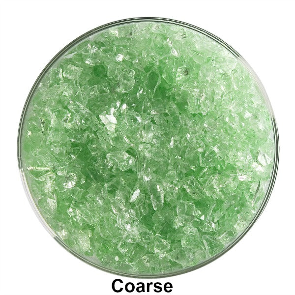 Bullseye Grass Green Tint Transparent Frit