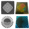 Reusable Mosaic 2-Pack Simple-Etch Screens for Dichroic Glass Etching