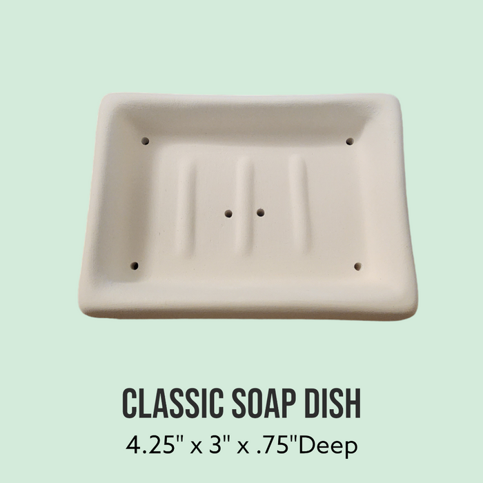 Classic Soap Dish Ceramic Mold for Fused Glass