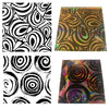 Reusable Modern Shapes 2-Pack Simple-Etch Screens for Dichroic Glass Etching