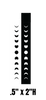 Moon Phases Enamel Fusing Decal -  .5" x 2"
