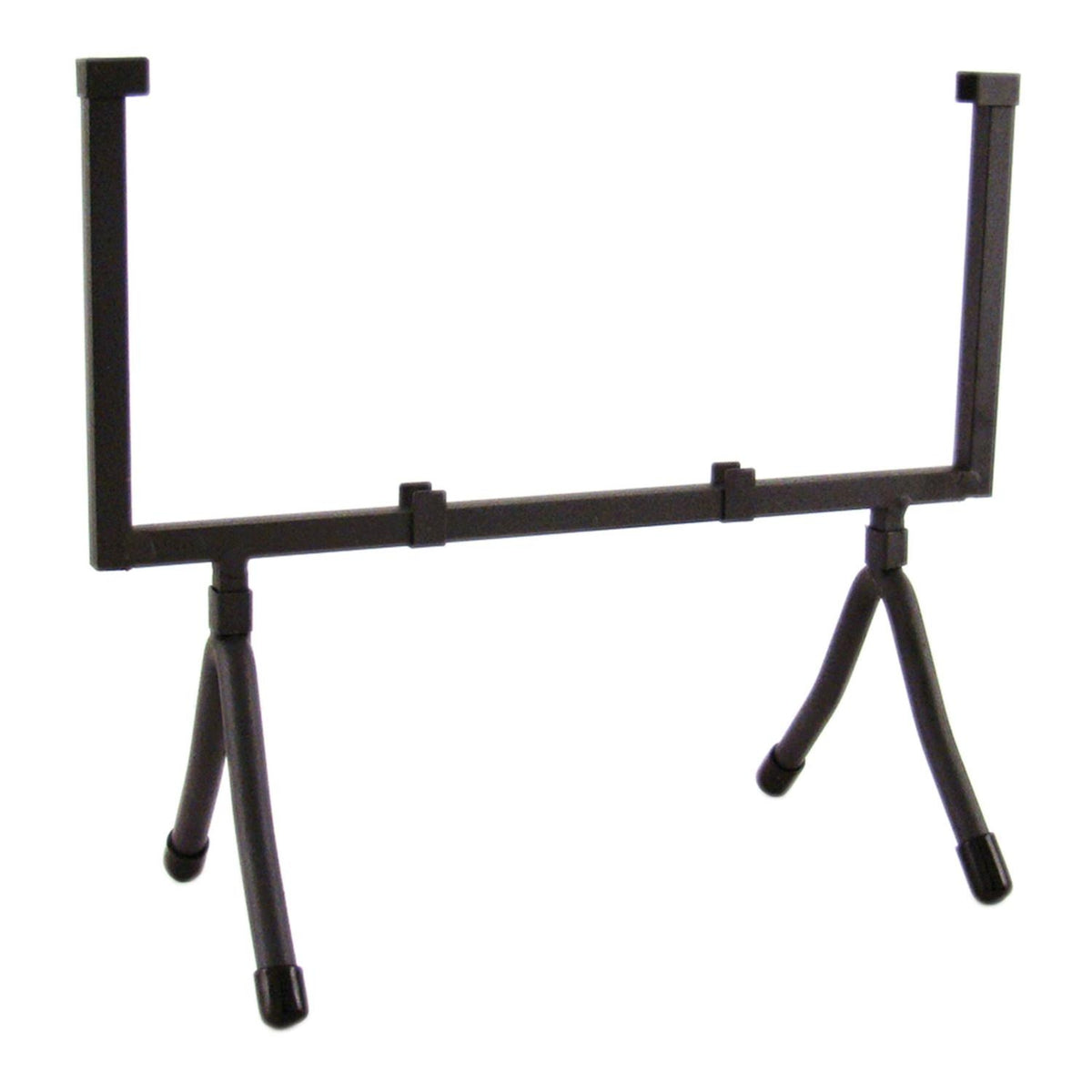 10 Round Black Metal Glass Art Display Stand —