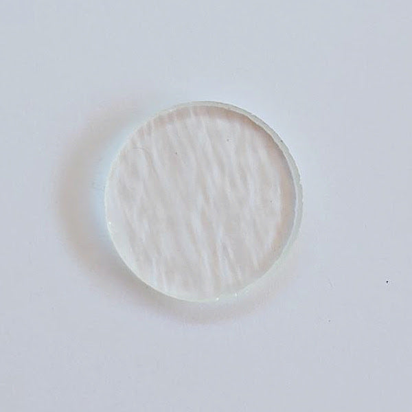 Pre Cut Clear Glass Circle Jewelry Base • 90 COE • 25 mm
