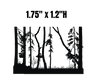 Gnarly Forest Enamel Fusing Decal - 1.75" x 1.2"