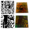 Reusable Static 2-Pack Simple-Etch Screens for Dichroic Glass Etching