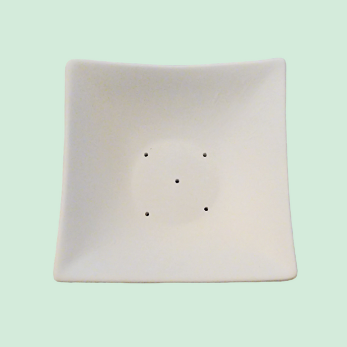 Simple Square Sushi  Bowl Ceramic Mold for Fused Glass