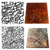 Reusable Tangled 2-Pack Simple-Etch Screens for Dichroic Glass Etching
