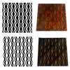 Reusable Modern Waves 2-Pack Simple-Etch Screens for Dichroic Glass Etching