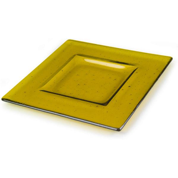 Bullseye Square Platter, 9.6 in (25 cm), Slumping Mold