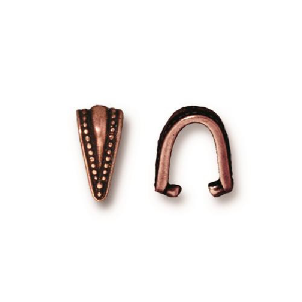 DISCONTINUED Jewelry Pinch Bails Copper Mhendi Design