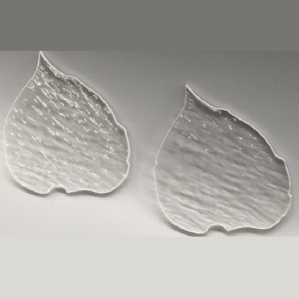 Medium Leaf - 90 COE Fusible Clear Precut Glass Shapes •YE•