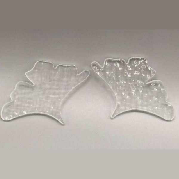 Small Ginko Leaf Set - 90 COE Fusible Clear Precut Glass Shapes •YE•