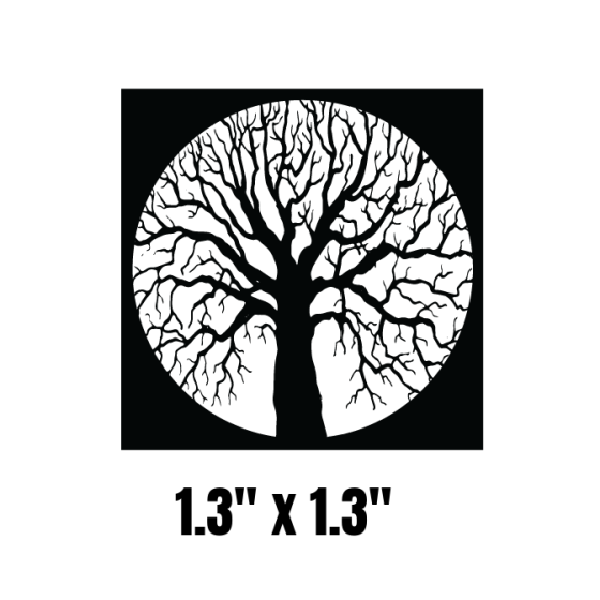 Spectacular Tree Enamel Fusing Decal -  1.3" x 1.3"