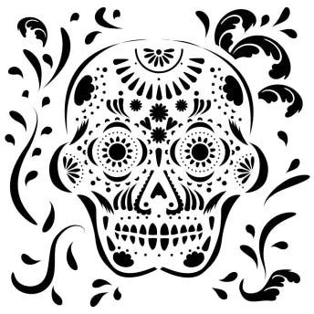 Powder or Airbrush Stencil-Day of the Dead