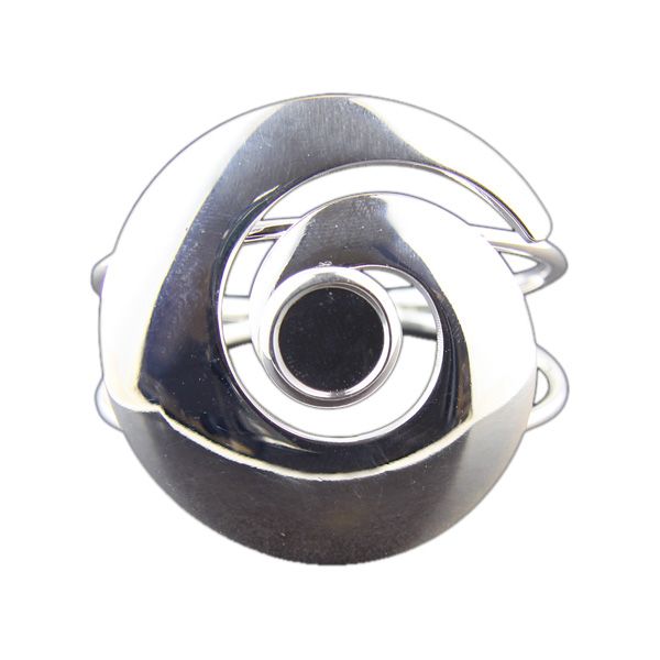 Silver Plated Large Swirl Cuff Bracelet w- 12mm Round Cabochon Setting, Blank Bezel Mounting, Adjustable Bracelet Base, DIY Jewelry Finding