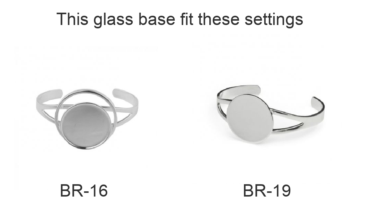 Pre Cut Clear Glass Circle Jewelry Base • 90 COE • 28 mm