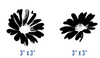 Simple Screen 2.0™ Daisy Silhouettes Design #1