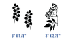 Simple Screen 2.0™ Botanical Silhouettes Silkscreen Stencil