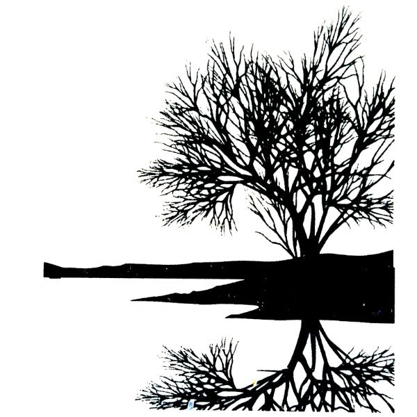 Tree Reflection Enamel Fusible Decal - 1.25''x1.25'