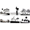 Tropical Scenes  Fusible Decal Sheet -  4" x 4"
