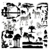On Safari Fusible Decal Sheet -  4" x 4"