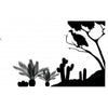 Desert Life Enamel Fusible Decal - 1.75 x 1.25