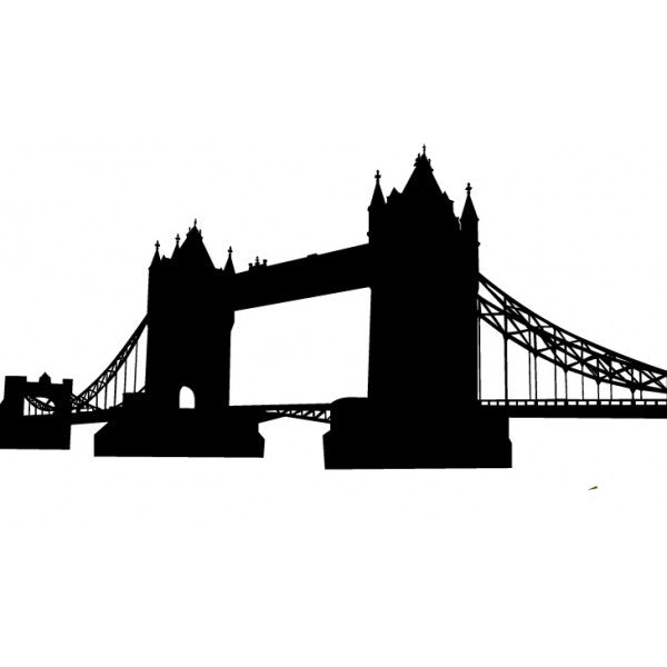 London Tower Bridge Enamel Fusible Decal - 1.5 x 1