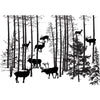 Forest Herd Enamel Fusible Decal - 1.75 x 1.5