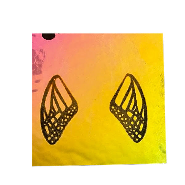 Butterfly Earring & Pendant Set  Pack Simple-Etch Screens for Dichroic Glass Etching