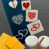 Hearts Simple-Bitty Screen™ Ready-to-Use Screen Printing Stencil