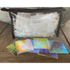 CBS Thin Dichroic Glass Square Packs • Aurora Borealis Clear Backed • 90 COE •