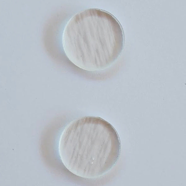 Pre Cut Clear Glass Circle Jewelry Base • 90 COE • Set of Two • 20 mm