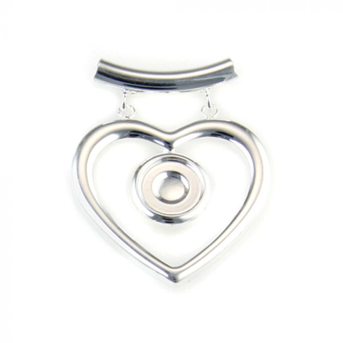 Fancy Heart Silver Plated Blank Pendant Base, 12mm Blank Bezel Pendant Tray for Cabochon Setting, Fused Glass, Jewelry Making DIY Finding