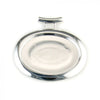 Large Silver Plated Oval Blank Pendant Base, 30x40mm Blank Bezel Pendant Tray for Cabochon Setting, Fused Glass, Jewelry Making DIY Finding