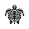 Simple Screen™ Pre-burned Ornate Turtle for Screen Printing  & Powder Printing