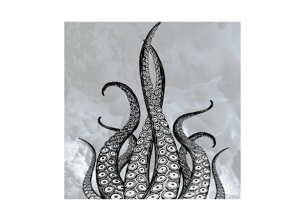 Simple Screen™  Pre-burned The Kraken Octopus Design for Screen Printing & Powder Printing