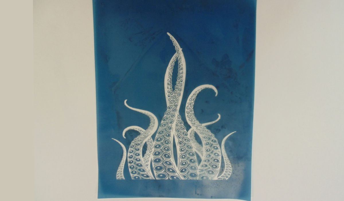 Simple Screen™  Pre-burned The Kraken Octopus Design for Screen Printing & Powder Printing
