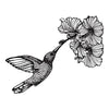 Simple Screen™  Pre-burned Hummingbird & Hibiscus Design for  Screen Printing & Powder Printing