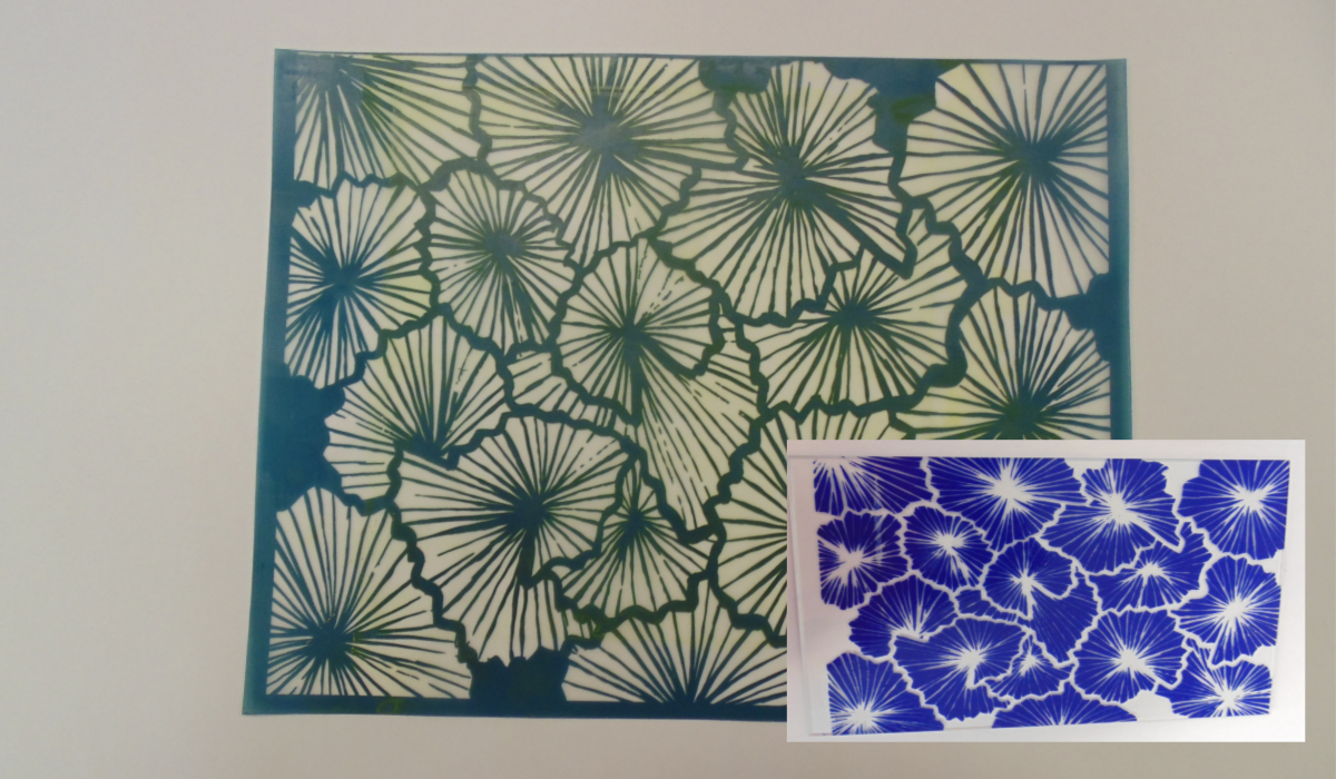 Screenprint Fans Simple Screen™ Pre-burned Sea Fans Pattern Design for Screen Printing ...