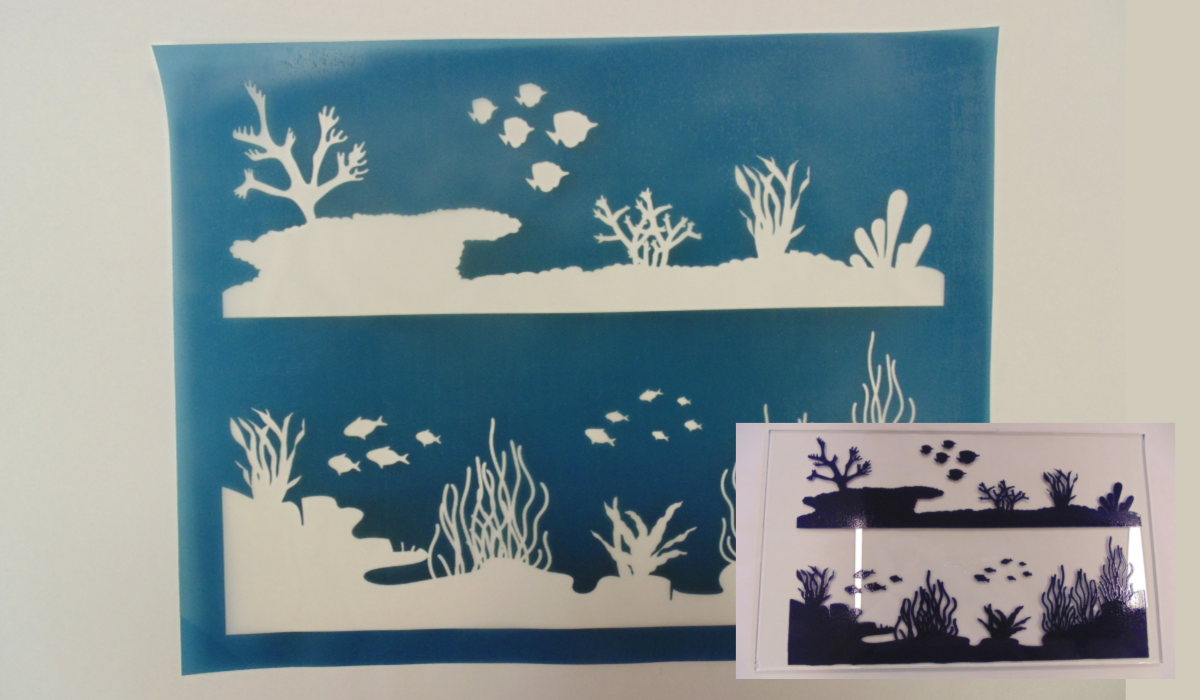 Simple Screen™  Pre-burned Mega Coral Reef Design for Screen Printing & Powder Printing