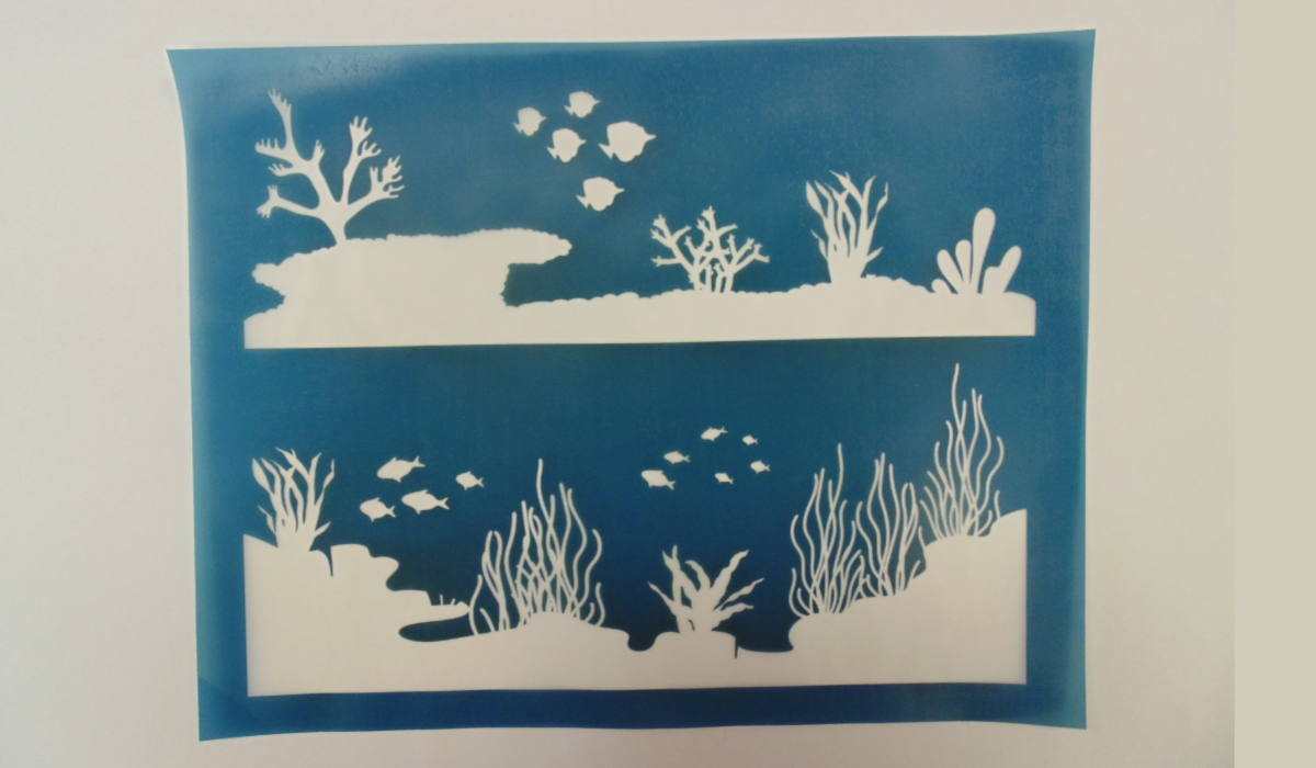 Simple Screen™  Pre-burned Mega Coral Reef Design for Screen Printing & Powder Printing