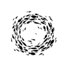 Simple Screen™  Pre-burned Fish Swarm Design for Screen Printing & Powder Printing