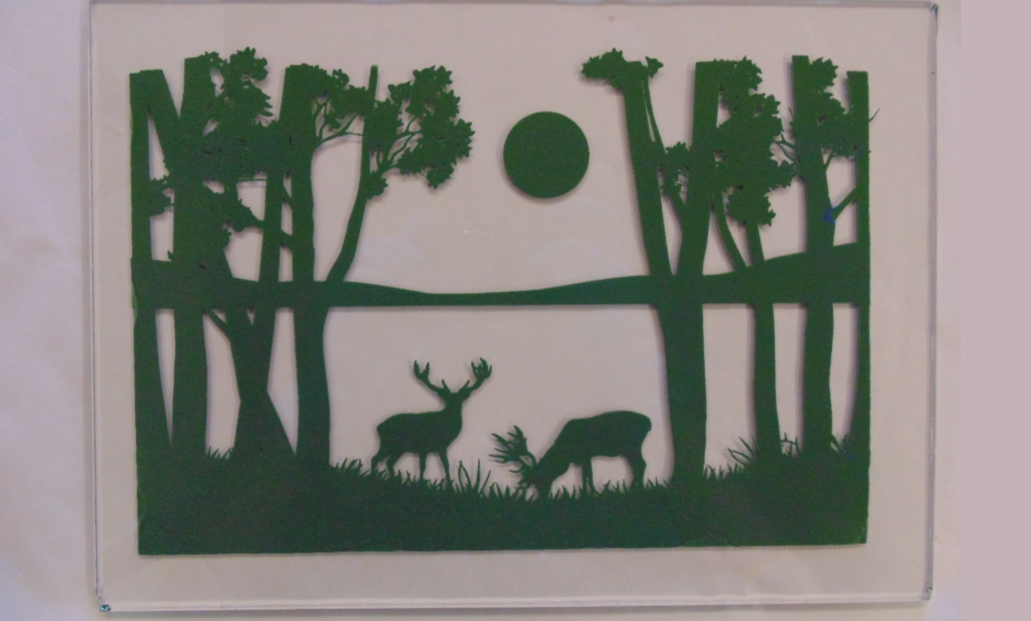 Simple Screen™  Pre-burned A Nature Deer Scene for Screen Printing & Powder Printing