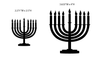 Simple Screen™ Pre-burned Menorah Jewish Holiday Symbol for Screen Printing  & Powder Printing