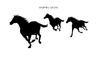 Simple Screen™ Pre-burned Horses Running Wild for Screen Printing  & Powder Printing