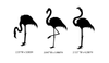 Simple Screen™ Pre-burned Set of Three Flamingos for Screen Printing  & Powder Printing