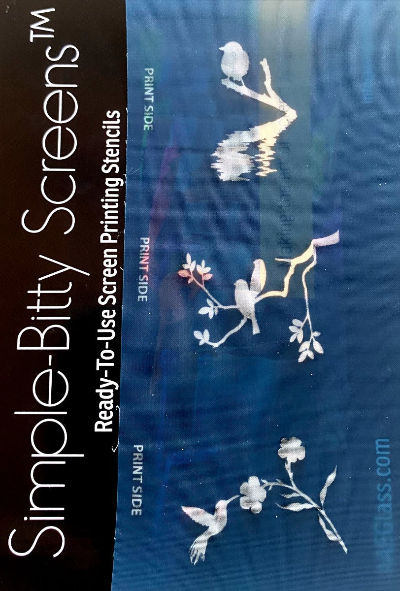 Birds Simple-Bitty Screen™ Ready-to-Use Screen Printing Stencils ...