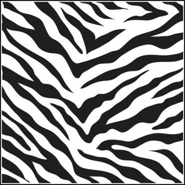 Powder or Airbrush Stencil-Zebra 6x6