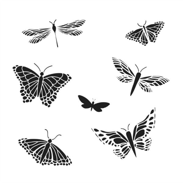 Butterflies Airbrush Stencils